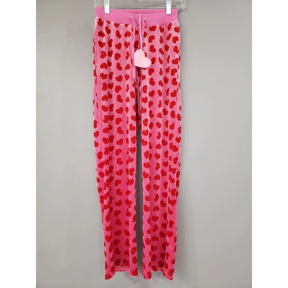 Dolls Kill Sugar Thrillz Miss Loyal Maneater Velour Track PANTS Jennifers Body